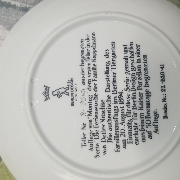 3 Berlin Design Holiday Week of Family Kappelmann1984 Plates Detlev Nitschke - Picture 4 of 11